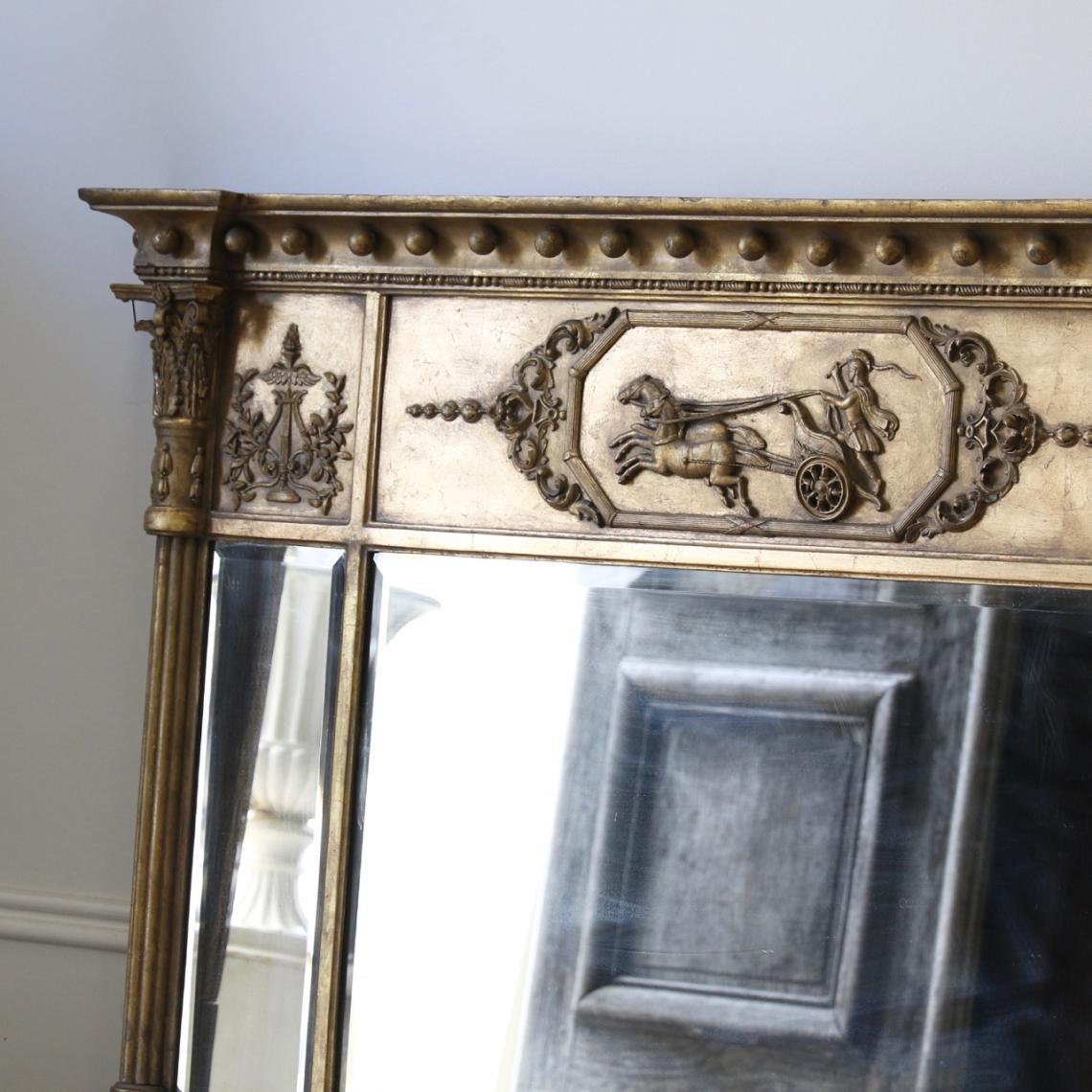 Empire Gold Over Mantle Mirror